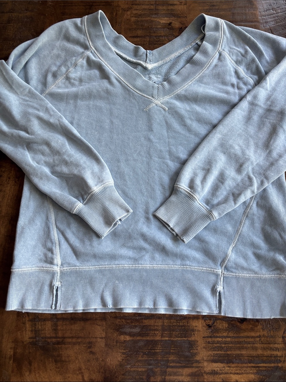 aerie like new distressed sweatshirt